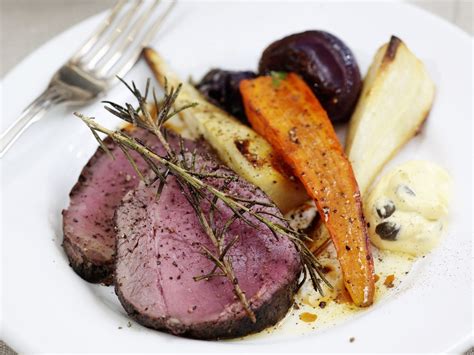 Roast Beef With Root Vegetables And Béarnaise Sauce Recipe Eat Smarter Usa