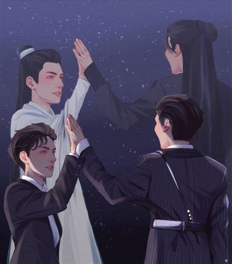 Chu Wanning and Moran Luo Yunxi and Chen Feiyu ศลปะ ฮสก