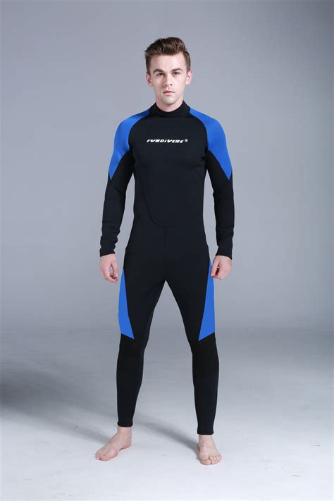 3mm Men Neoprene Thermal Jumpsuit Diving Coveralls Surfing Snorkeling