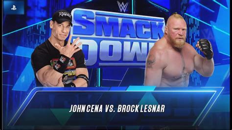 Ps Wwe K Smack Down John Cena Vs Brock Lesnar Youtube