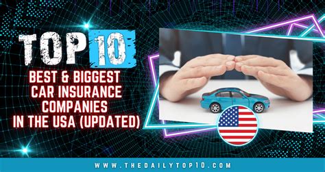 Top 10 Best And Biggest Car Insurance Companies In The Usa Updated