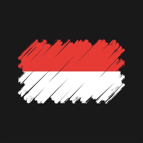 Indonesia or Monaco Flag Vector. National Flag 11509881 Vector Art at ...