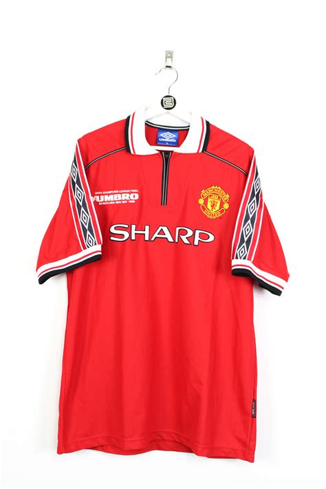 1998 00 Manchester United CL WINNERS Home Jersey XL RB Classic