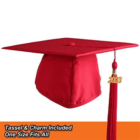 Osbo Gradseason Unisex Matte Kindergarten Graduation Gown Cap Tassel Set 2023 With White Plain