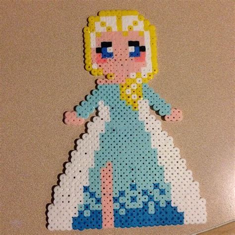 Elsa Perler Beads Pattern