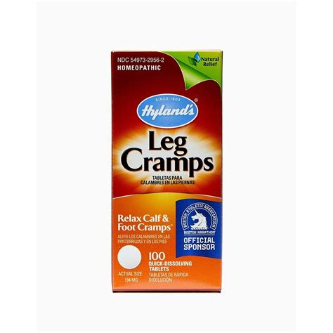 Hylands Leg Cramp Tablets Natural Relief Of Calf Leg And Foot Cramp 100 Ct