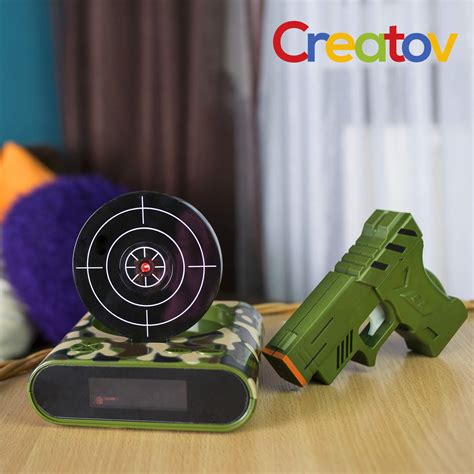 Buy Creatov Target Alarm Clock With Gun Infrared Target And Realistic