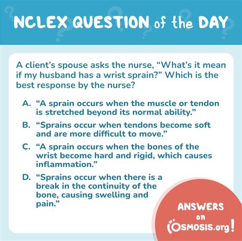 Study Tips: NCLEX® Question of the Day: Wrist Sprain