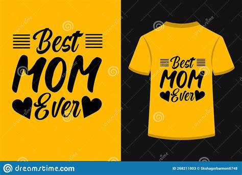 Best Mom Ever Svg T Shirt Design Stock Illustration Illustration Of