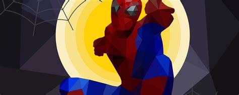 X Spiderman Low Poly Art K Wallpaper X Resolution Hd