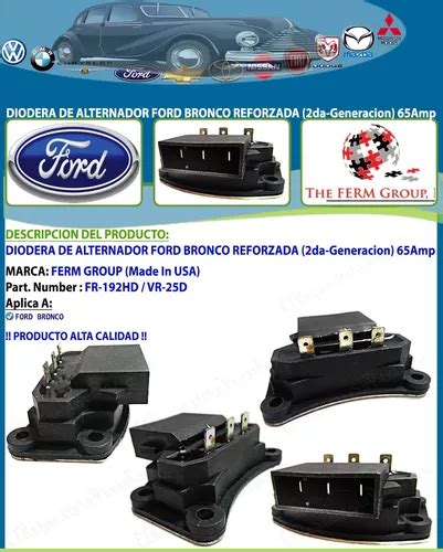 Diodera Alternador Ford Bronco Da Generacion Mercadolibre