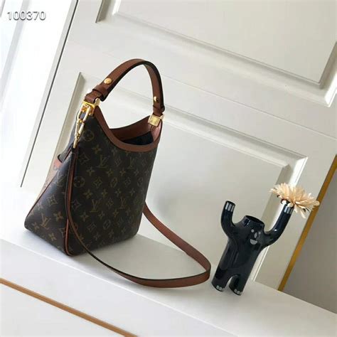 Louis Vuitton Lv Women Hobo Dauphine Pm Handbag Monogram Reverse Canvas