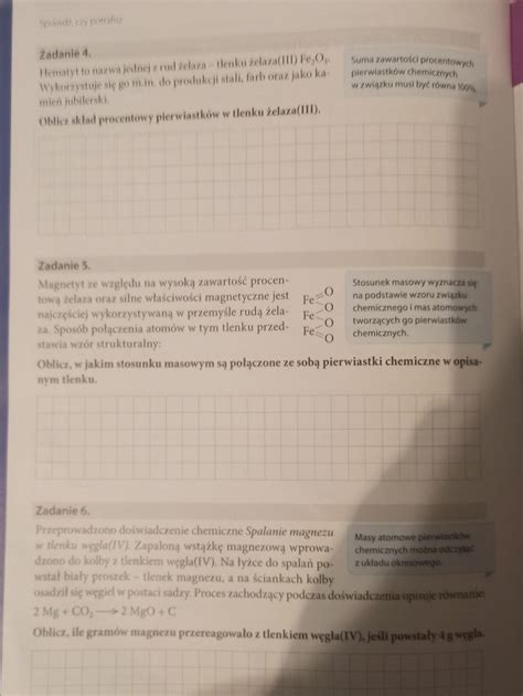 zeszyt ćwiczeń chemia nowej ery 7 strona 82Liczę na szybką odpowiedź