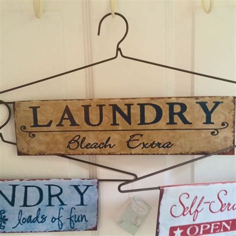 Retro Laundry Vintage Tin Sign Metal Plaque Hanging Door Wall Art Home