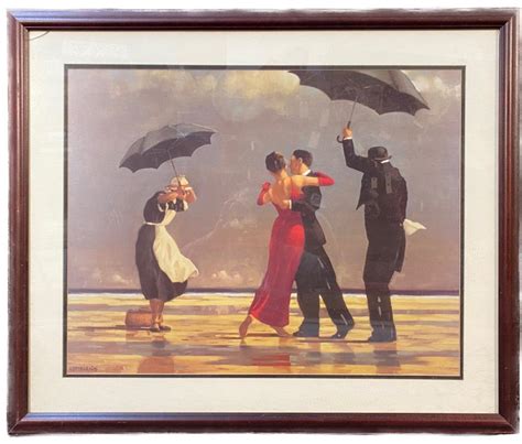 Lot JACK VETTRIANO 1951 LITHOGRAPH TITLED THE SINGING BUTLER 26IN