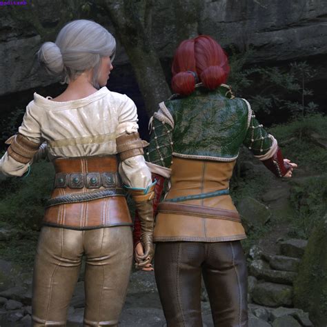 Rule 34 2girls 3d Cd Projekt Red Ciri Daz Studio Goditseb The Witcher