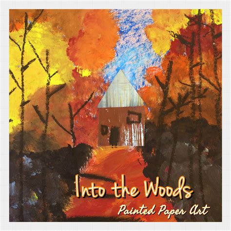 Into The Woods With Vincent Van Gogh Painted Paper Art Vincent Van