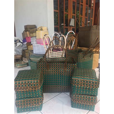 Jual Tas Anyaman Keben Jali Set Tas Anyaman Jali Premium Shopee