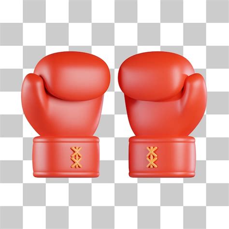 Premium PSD Boxing Gloves 3d Icon