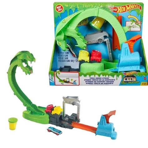 Pista Hot Wheels Serpente - Pista Hot Wheels City Ataque Tóxico Da Serpente - Mattel - Pistas ...