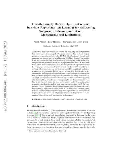 Distributionally Robust Optimization And Invariant Representation