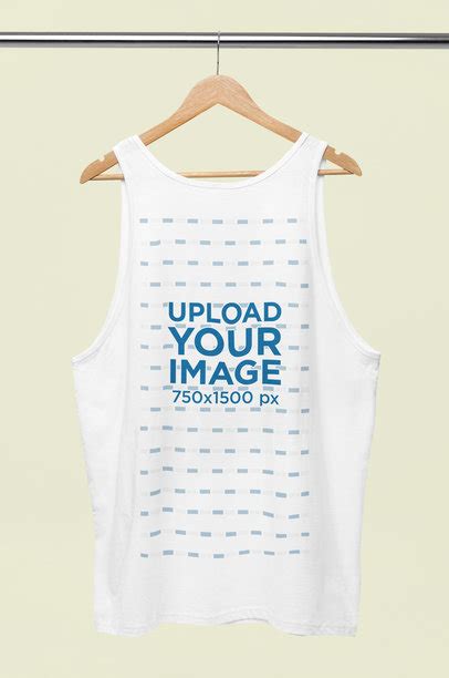 Placeit Bella Canvas Mockup Featuring A Tank Top On A Hanger