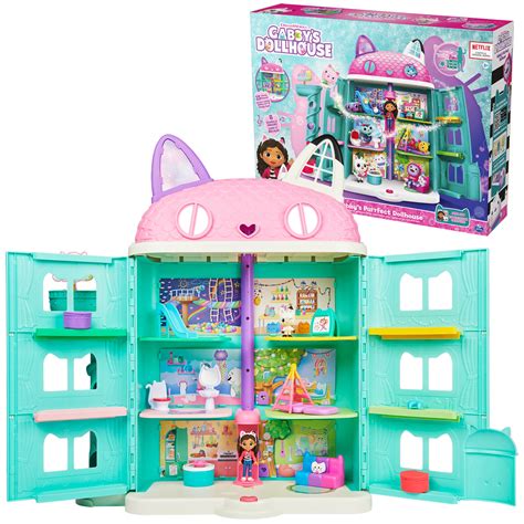 Gabby's Dollhouse, Purrfect 2-Foot Tall Toy Playhouse Dollhouse with ...