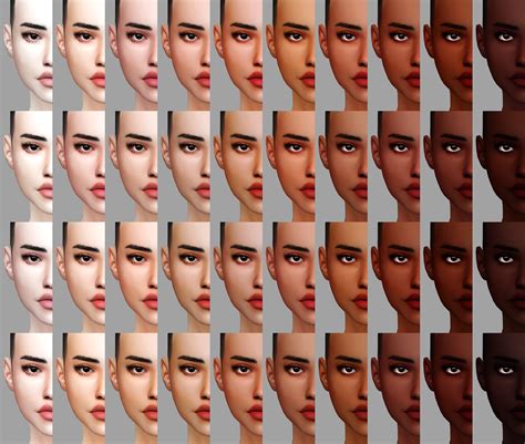 LYCHEE Skin PERSIMMON Eyelids Patreon Sims The Sims 4 Skin Sims 4