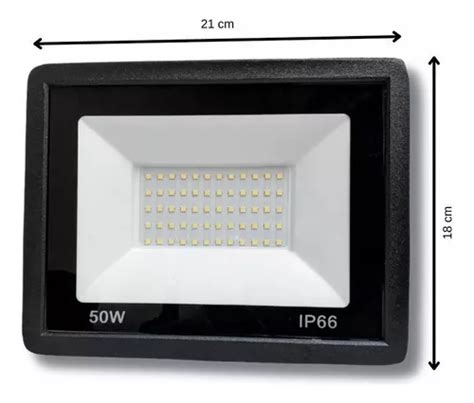 Refletor Holofote Led Smd 50w Ip66 Bivolt 3 Cores MercadoLivre