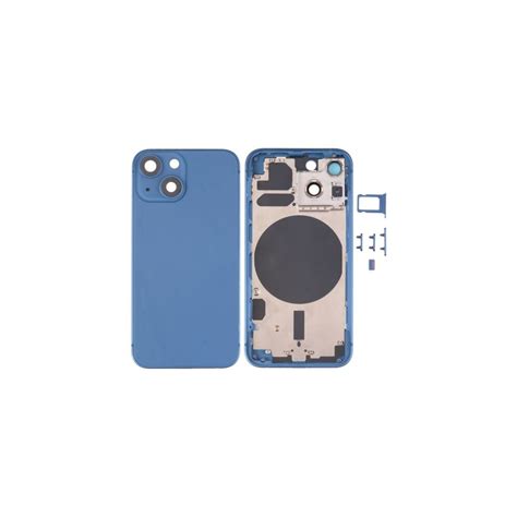 Chasis Con Tapa Trasera Para IPhone 13 Mini Azul