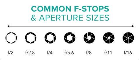 Free Printable F Stop Chart Templates [pdf] Full Stops Shutter Speed