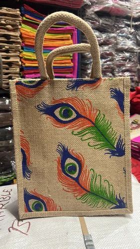 Natural Printed Fancy Jute Gift Bags Capacity 5 Kg At Rs 60 Bag In