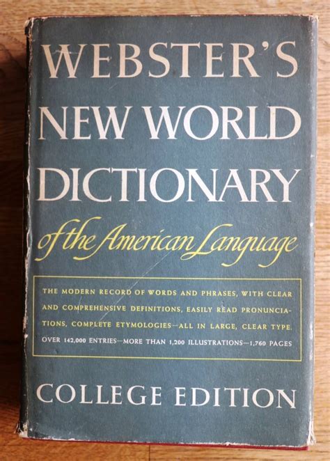 Yahoo オークション WEBSTER S NEW WORLD DICTIONARY OF THE AMERICA