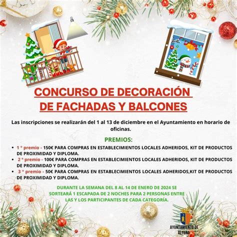 CONCURSO DE DECORACIÓN DE BALCONES FACHADAS Y LOCALES COMERCIALES