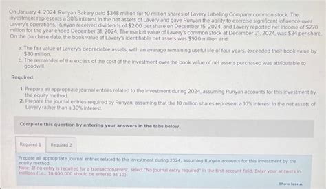 Solved On January 4 2024 Runyan Bakery Paid 348 Million Chegg