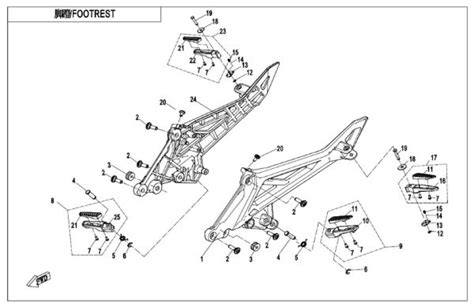 Cfmoto F B Footrest Abs Sherco