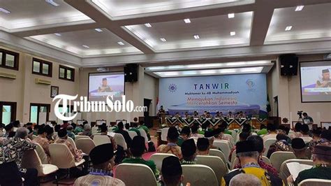 Sidang Tanwir Pra Muktamar Muhammadiyah Di Solo Bakal Gelar 4 Rapat