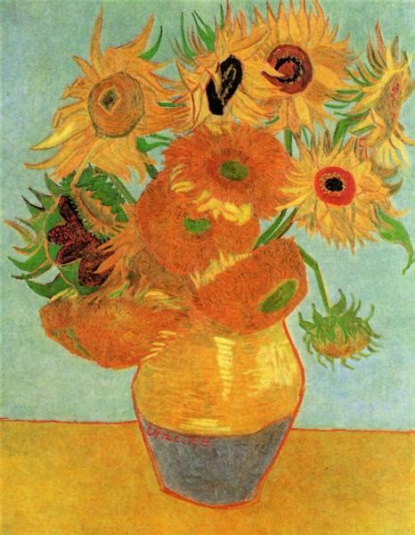 Still Life Vase with Twelve Sunflowers, c.1889 - Vincent van Gogh ...