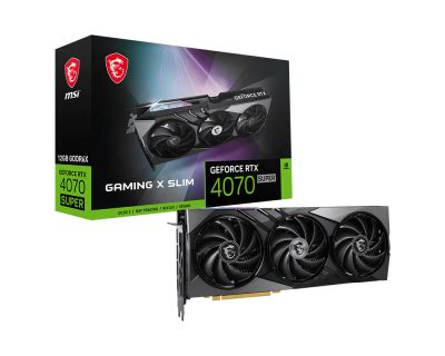 MSI GeForce RTX™ 4070 SUPER 12G GAMING X SLIM