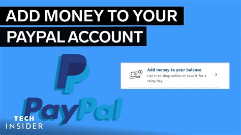 How To Add Money To Your Paypal Account Tech Insider Youtube