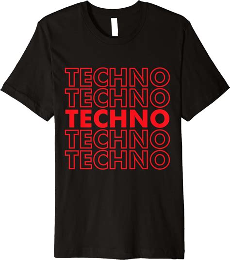 Techno Classic Music Premium T Shirt Clothing Shoes