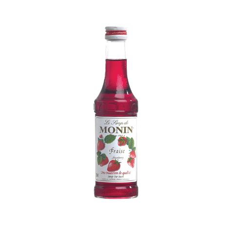 Monin Premium Strawberry Syrup Ml Golden Choice Marketing Sdn Bhd