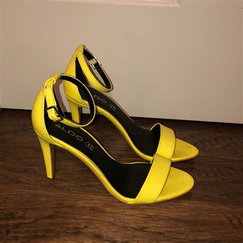 Aldo Shoes Neon Yellow Aldo Heels Poshmark