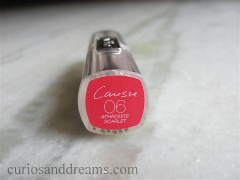 L Oreal Paris Rouge Caresse Lipstick Aphrodite Scarlet Review