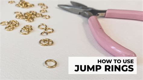 Jewelry Making How To Open And Close Jump Rings Youtube