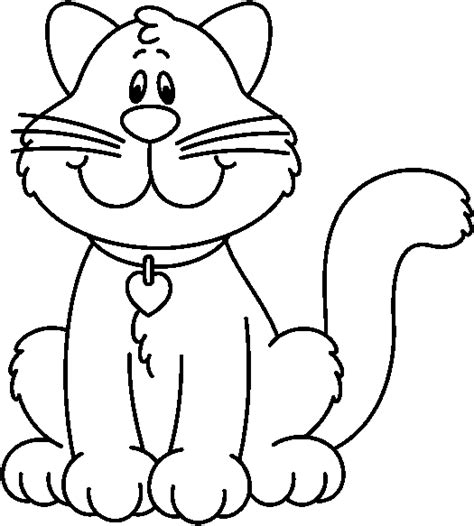 cat clipart black and white - Clip Art Library