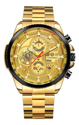 Reloj dorado analógico automático Forsining 428 para hombre MercadoLibre