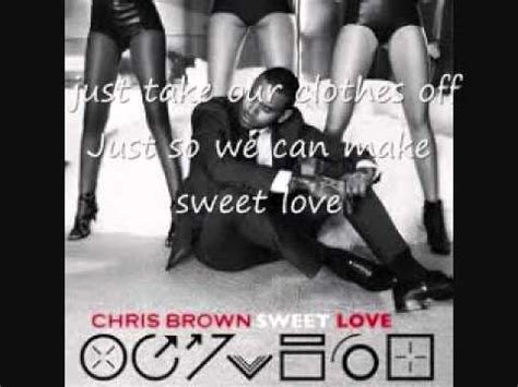 Chris Brown Sweet Love Lyrics Youtube