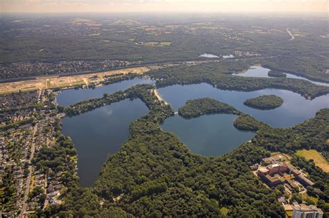 Duisburg Von Oben Seen Kette Und Uferbereiche Sechs Seen Platte In