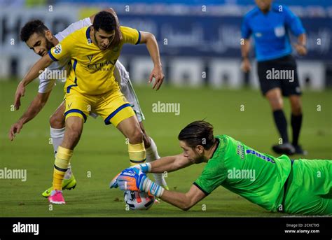 Doha Qatar Th Sep Mohammed Al Majhad L Of Al Ahli Saudi Fc